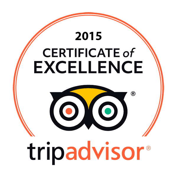 TripAdvisor Certificate of Excellence 2015